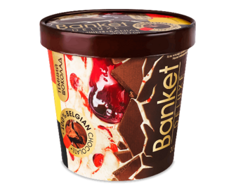 Морозиво Banket Deluxe Вишня ваніль 12% ст, 300г