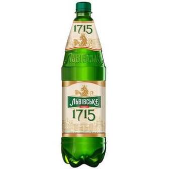 Пиво Львівське 1715 світле 4,5% 1,12л