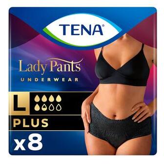 Труси урологічні Tena Lady Pants Plus для жінок чорні L 8шт