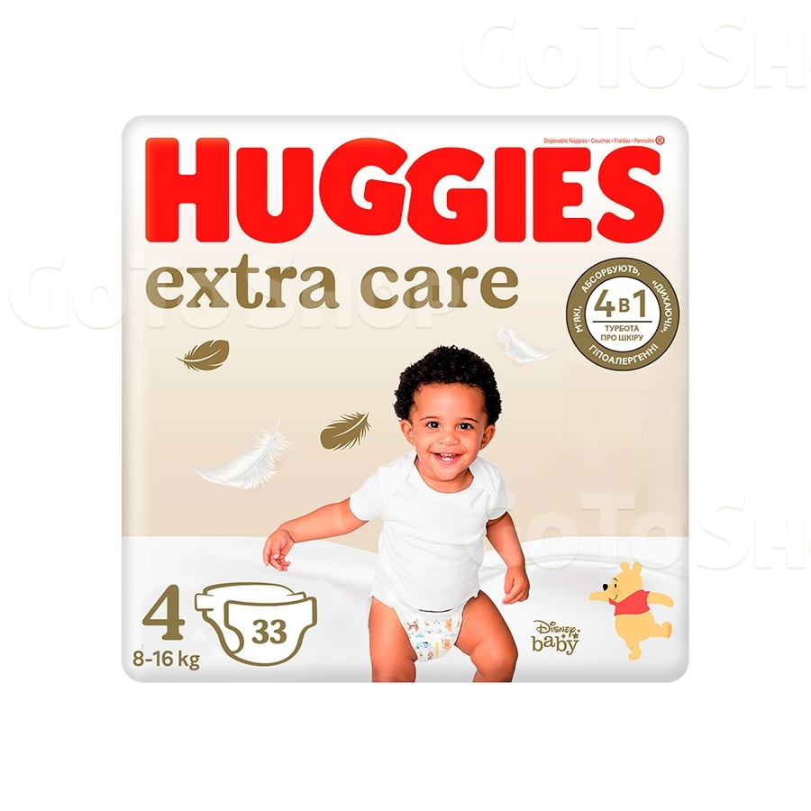 Підгузники 33 шт Huggies Elite Soft (4) дитячі 