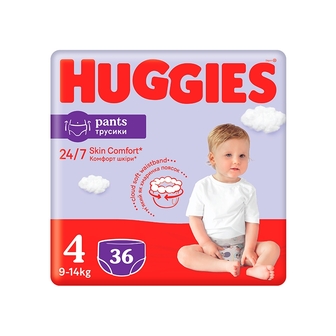 Підгузники-трусики 36 шт Huggies Pants Jumbo (4) дитячі 