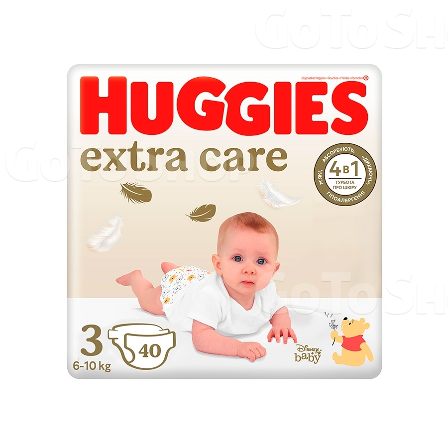 Підгузники 40 шт Huggies Elite Soft extra care (3) 5-9 кг дитячі м/уп 