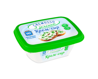 Крем-сир Молочна Гільдія Кремоссо з зеленню 60%, 150г