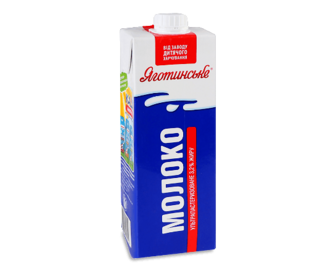 Молоко ультрапастеризоване «Яготинське» 3,2% т/б, 950г