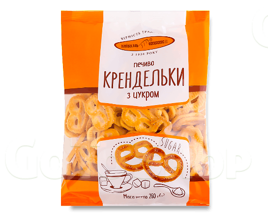Печиво «Київхліб» крендельки з цукром, 260г