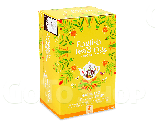 Чай трав&#039;яний English Tea Shop лемонграс-імбир-цитрус органічний, 20*1,5г/уп