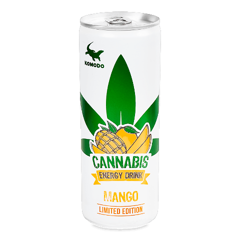 Напій енергетичний Komodo Cannabis Mango газований з/б 0,25л