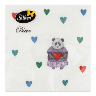 Серветки Silken «З любов'ю» 3-шарові 33X33 см 18шт