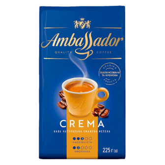 Кава мелена Ambassador Crema натуральна смажена 225г