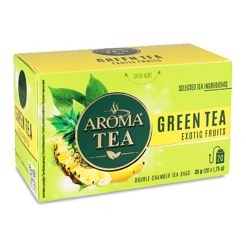 Чай зелений Aroma Tea Exotic Fruits 20*1,75г