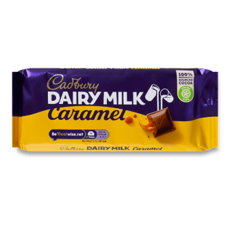 Шоколад молочний Cadbury з соленою карамеллю 120г