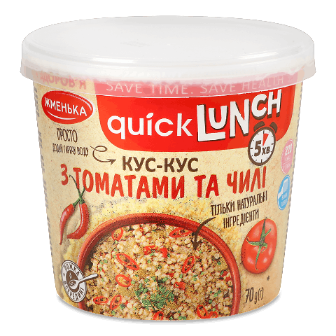 Кус-кус «Жменька» Quick Lunch з томатами та чилі 70г