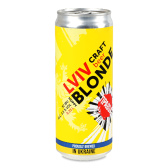 Пиво «Правда» Lviv Hoppy Blondе світле нефільтроване зб 0,33л