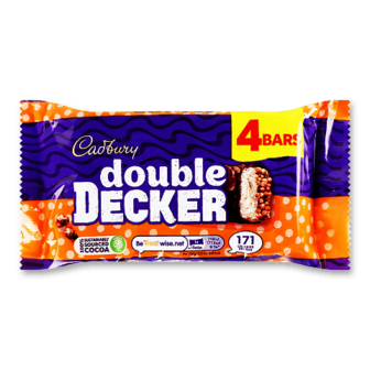 Батончики Cadbury Double Decker з нугою 4*37,3г