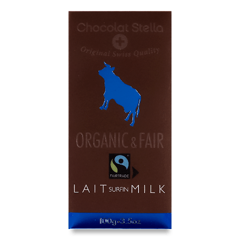 Шоколад Chocolat Stella молочний органічний 100г