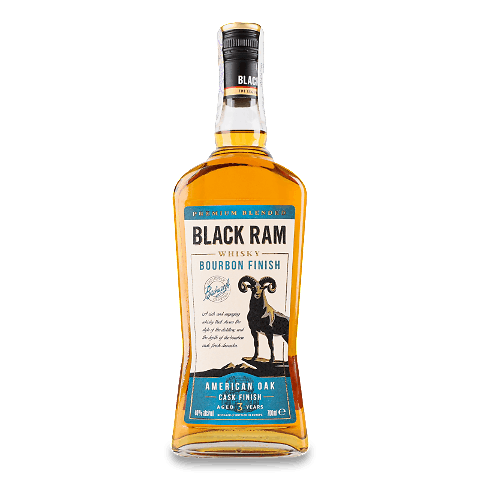 Віскі Black Ram Bourbon Finish 0,7л