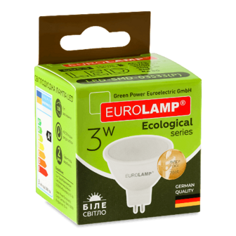 Лампа Eurolamp LED ECO P SMD MR16 3W 3000K GU5.3 шт