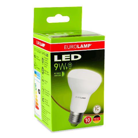 Лампа Eurolamp LED ЕКО P R63 9W 3000K E27 шт