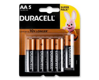 Батарейки Duracell AА LR6 MN1500, 5шт