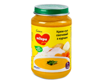 Крем-суп Milupa «Овочевий» з курчам, 200г