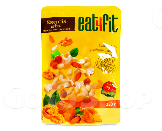Суміш горіхово-фруктова Eat4fit Energy mix, 150г