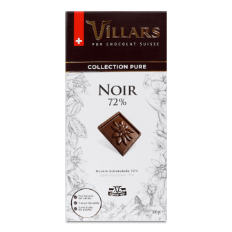 Шоколад Villars какао 72% 100г