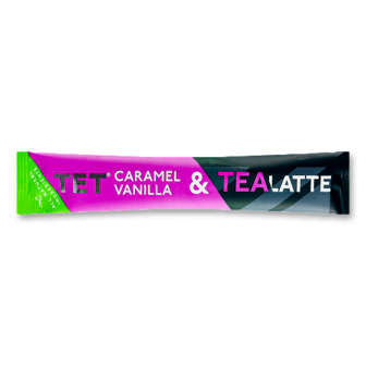 Напій на основі екстракту чорного чаю ТЕТ Tea Latte Карамель і ваніль 9г