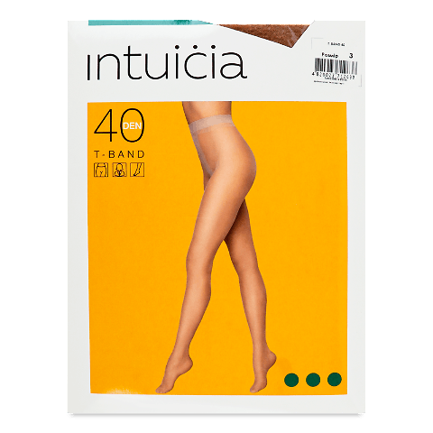 Колготки жіночі Intuicia Т-Band 40 тілесні р. 3 шт