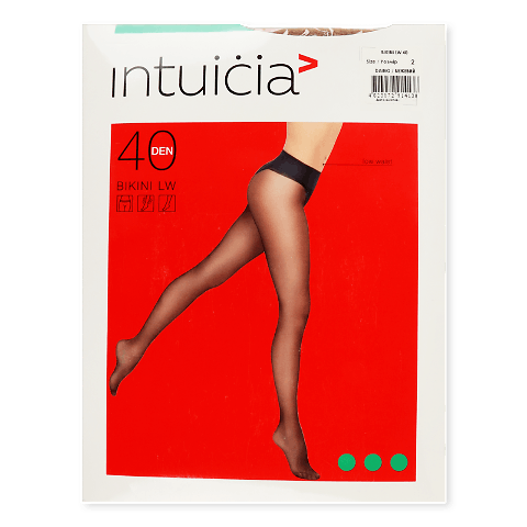 Колготки Intuicia Bikini LW 40 Den бежеві, р. 2 шт