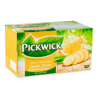 Чай фруктово-трав'яний Pickwick імбир-лемонграс 20*2г