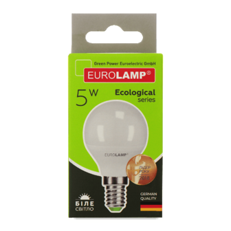 Лампа Eurolamp Led Eco P G45 5W 4000K E14 шт
