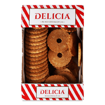 Печиво Delicia «Мальвіна» з вершковим смаком здобне 0,35кг