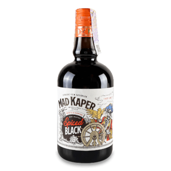 Напій на основі рому Mad Kaper Rum Black Spiced 0,7л