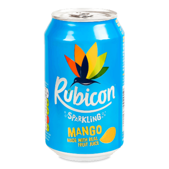 Напій Rubicon Mango сильногазований з/б 0,33л