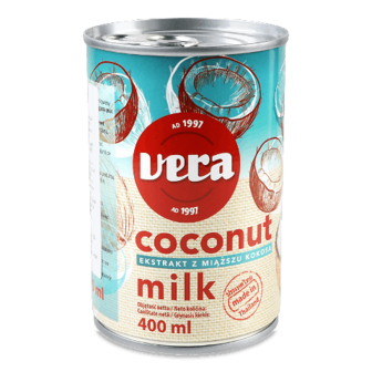Молоко кокосове Vera 400мл