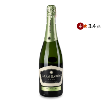 Вино ігристе Gran Baron Cava Brut Organic 0,75л