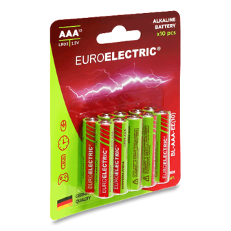 Батарейки Euroelectric AAA LR03 10шт