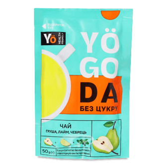 Чай Yogoda груша-лайм-чебрець концентрат д/п 50г
