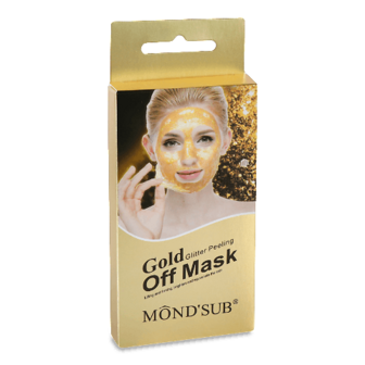 Маска для обличчя Mondsub Gold Glitter піл-офф 8мл