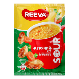 Суп Reeva Курячий зі смаком курки з локшиною 17г