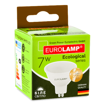 Лампа Eurolamp LED Eco SMD MR16 7W 3000К GU5.3 шт