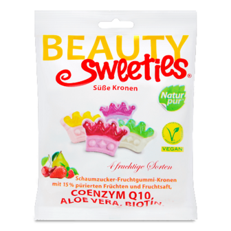 Цукерки Beauty Sweeties Корони асорті желейні 125г