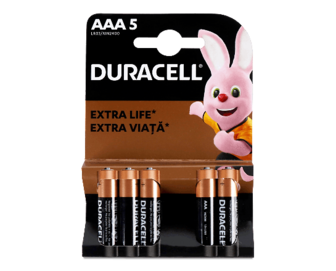 Батарейки Duracell AАA LR03 MN2400, 5шт