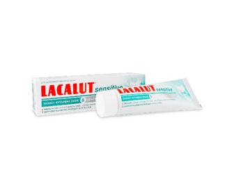 Паста зубна Lacalut Sensitive «Захист чутливих зубів & дбайливе відбілювання», 75мл