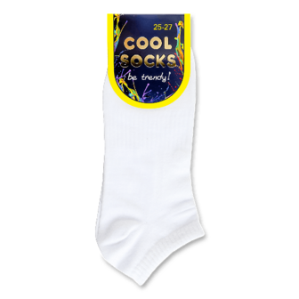 Шкарпетки чоловічі Cool Socks 17351 спортивні короткі р. 25-27 білі 1 пара