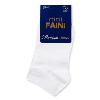 Шкарпетки чоловічі moi Faini 113010 короткі р. 39-41 білі 1 пара