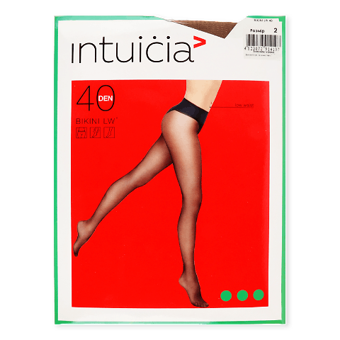 Колготки Intuicia Bikini LW 40 Den тілесні, р. 2 шт