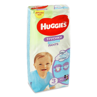 Підгузки-трусики Huggies для хлопчиків 3 (6-11 кг) 44шт