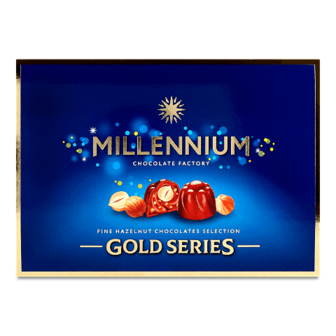Цукерки Millennium Gold в молочному шоколаді 205г