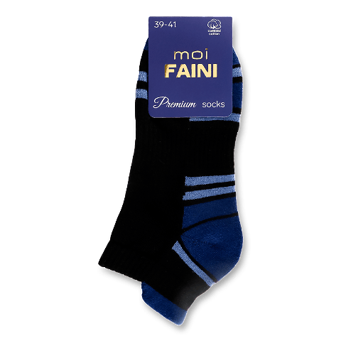 Шкарпетки чоловічі moi Faini 132001 напівмахрові чорний р. 39-41 1 пара